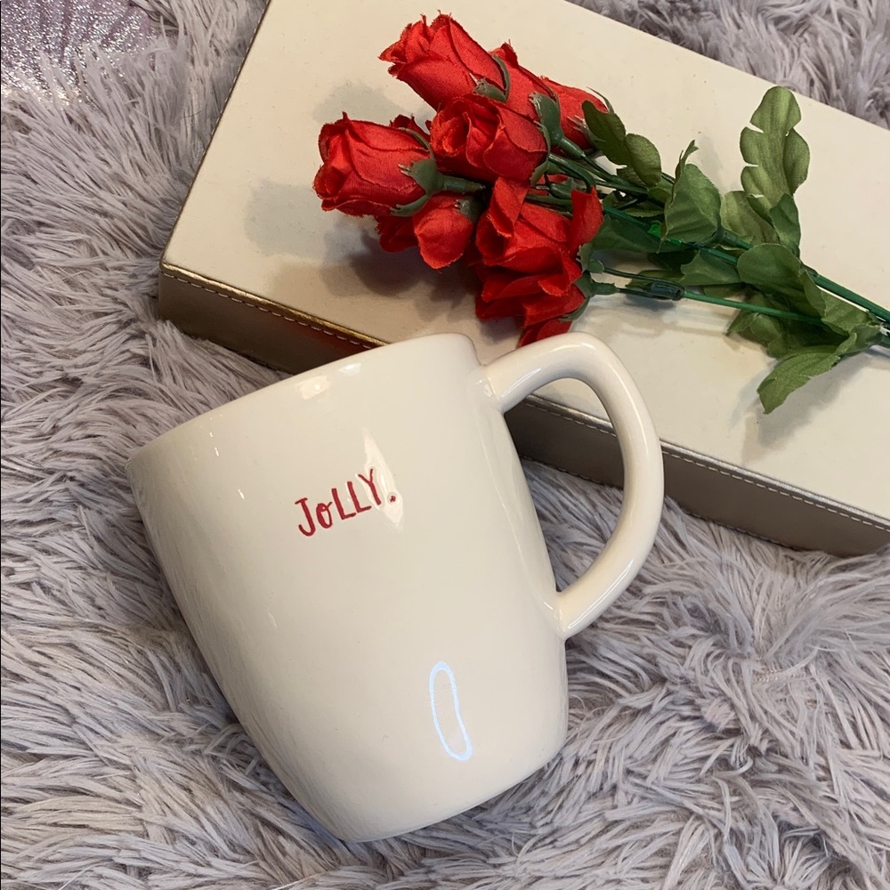 🌹Rae Dunn “Jolly” • Large White Ceramic Coffee Mug - Picture 3 of 7